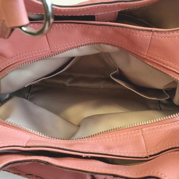 COACH MADISON MAGGIE LEATHER HOBO PURSE SALMON/PINK - Picture 4 of 7